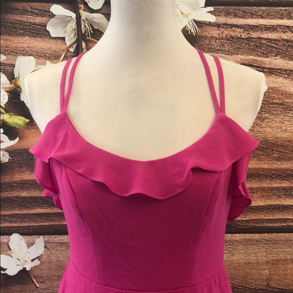 Strappy back Ruffled Dress - Picture 3 of 8